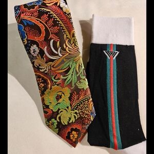 Floral Multicolor Tie